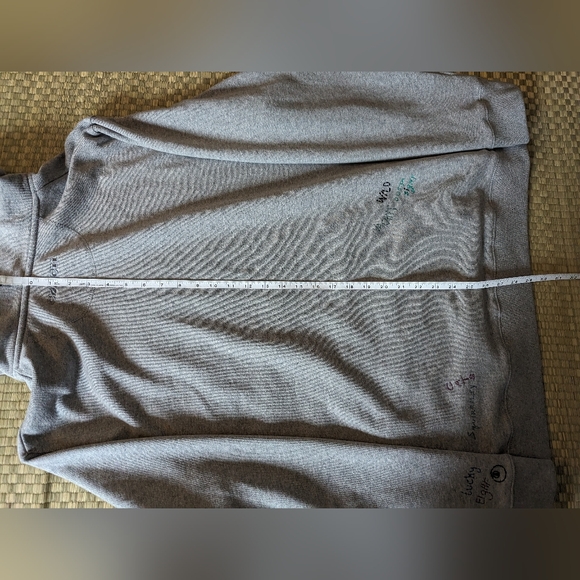 Coach Hand Drawn Embroidered Hoodie Gray Men's Size XXL Made in Portugal - Picture 7 of 13